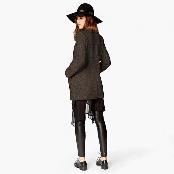 Gewalkte tricot bouclé – bruin,  image number 7