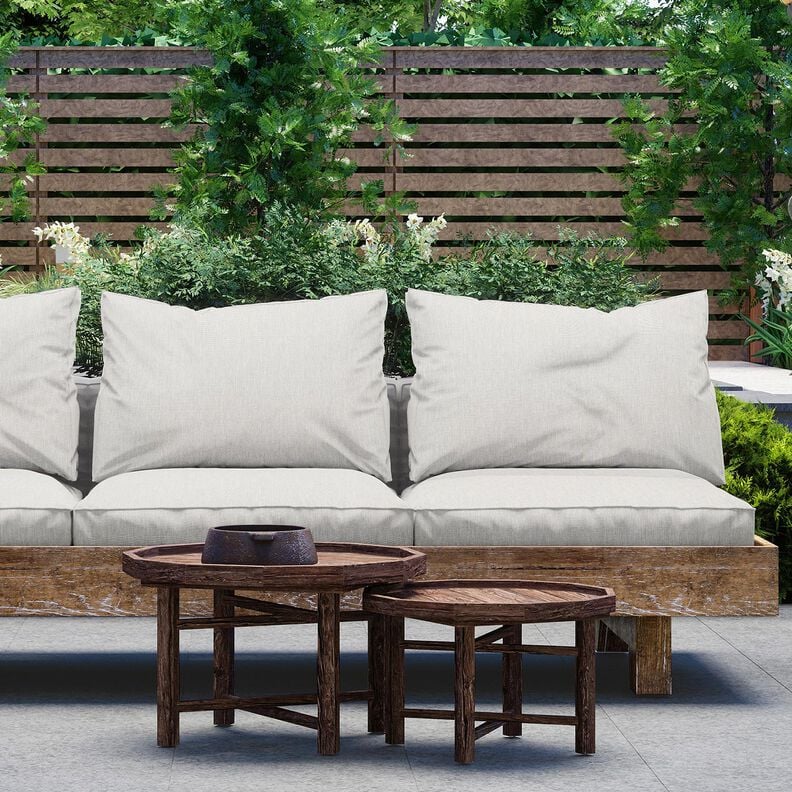 Outdoorstof Canvas Fijne structuur – nevelgrijs,  image number 5