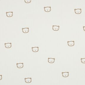 Wafel jersey Beertje | Poppy Fabrics – ecru/reekalf | Stofrestant 70cm, 