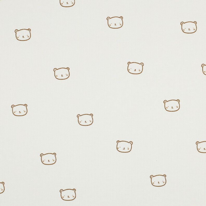 Wafel jersey Beertje | Poppy Fabrics – ecru/reekalf, image number 1