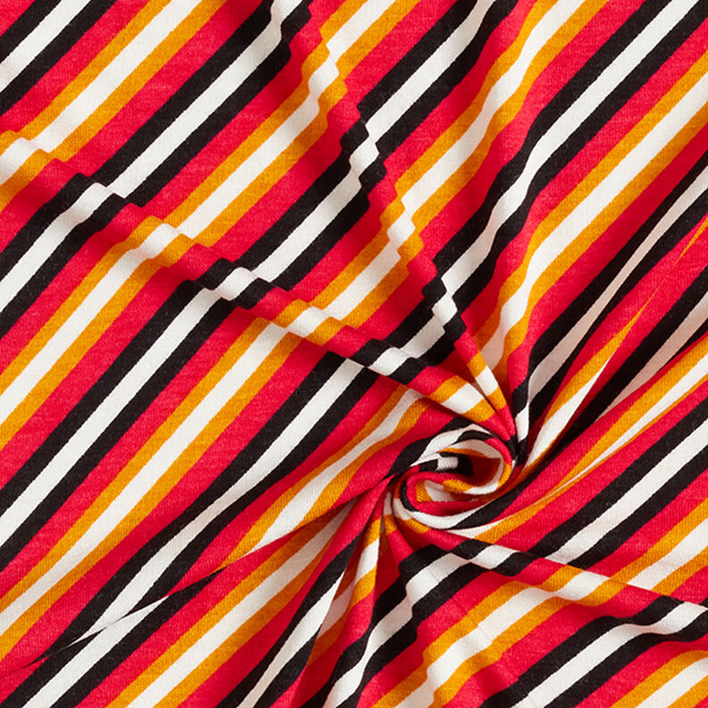 Viscosejersey diagonale strepen – wit, image number 3