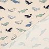Katoenjersey schattige walvissen| Poppy Fabrics – cashew/marineblauw,  thumbnail number 4