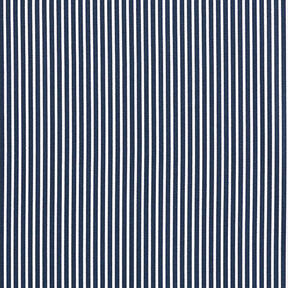 Katoenpopeline Strepen – marineblauw/wit, 