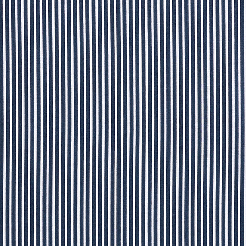 Katoenpopeline Strepen – marineblauw/wit,  image number 1