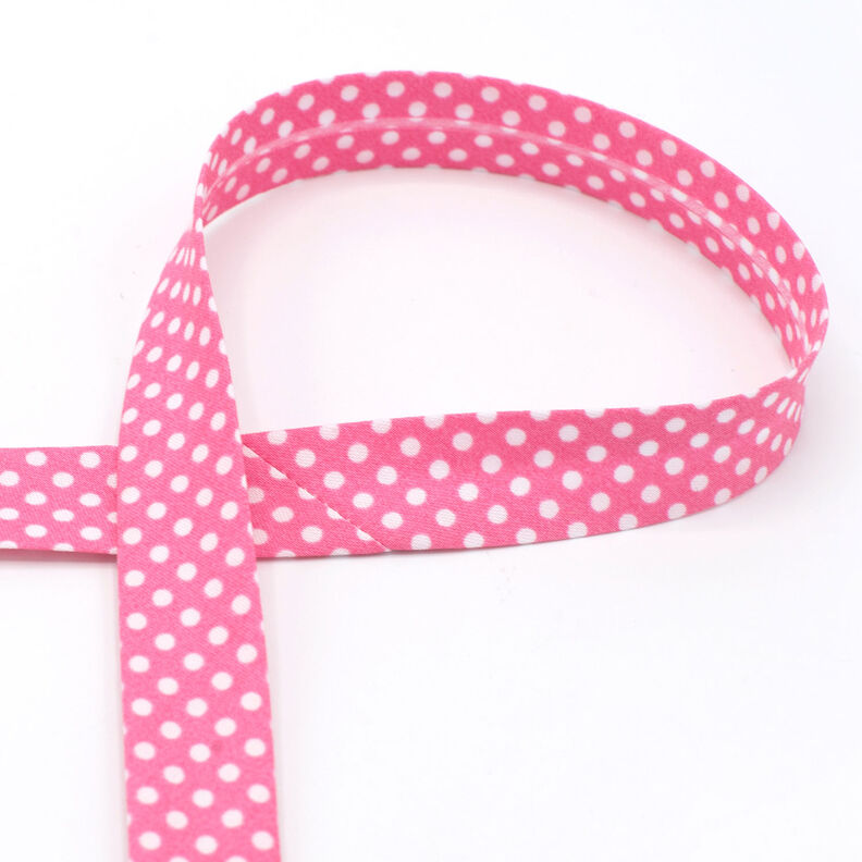 Biasband Stippen [18 mm] – pink,  image number 1