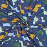 Sommersweat Dino's | Poppy Fabrics – indigo/lichtblauw,  thumbnail number 3