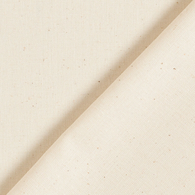 Katoenen stof Cretonne Effen – creme,  image number 3