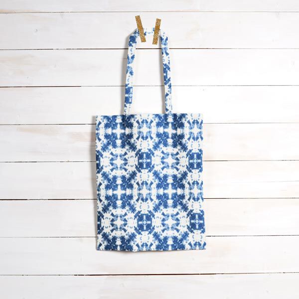 Decostof canvas Batik – blauw/wit, image number 10