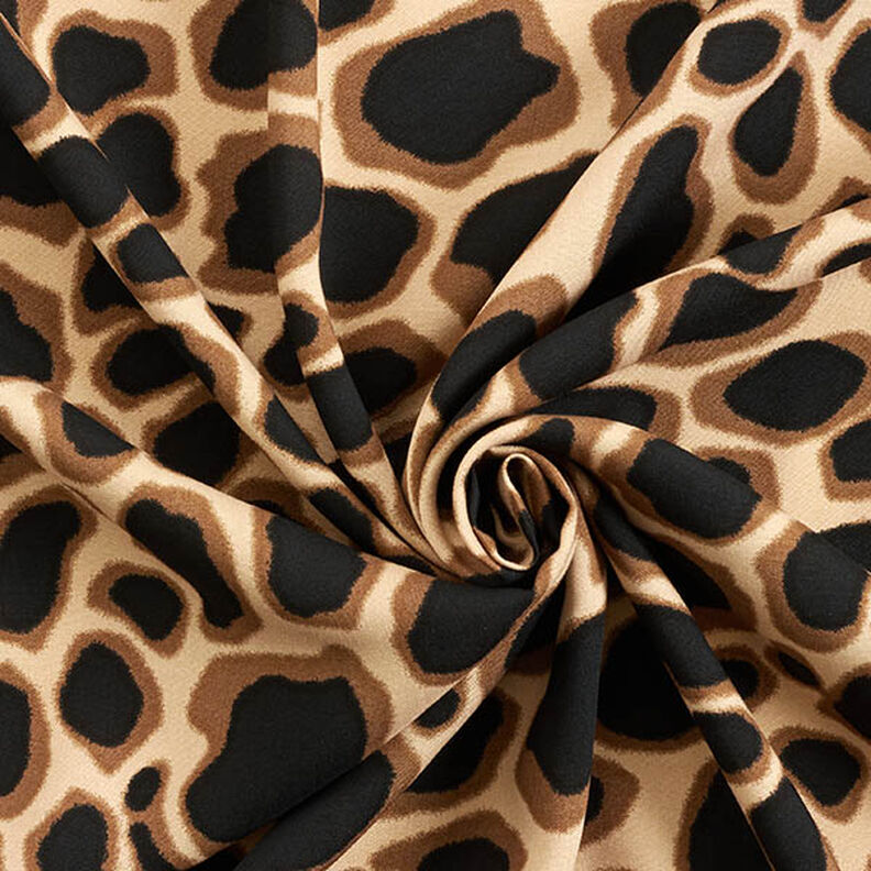 Viscosestof luipaardpatroon – beige/zwart,  image number 3
