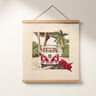 Decostof Gobelinstuk VW Bulli – natuur/rood,  thumbnail number 8