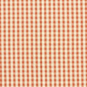 Seersucker Katoen geweven ruit – terracotta/lichtbeige, 