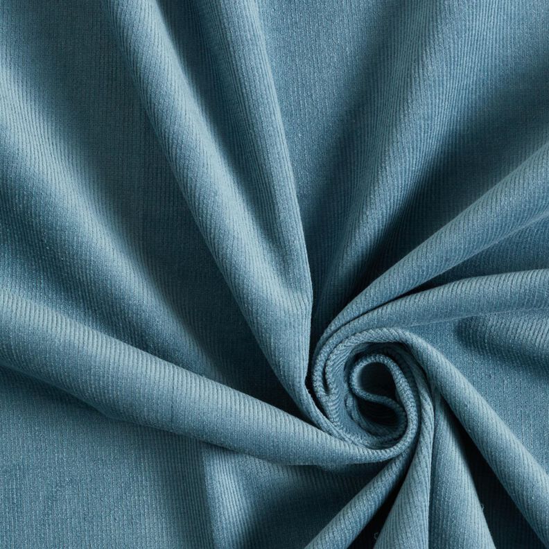 Fijnrib Stretch – duifblauw, image number 1