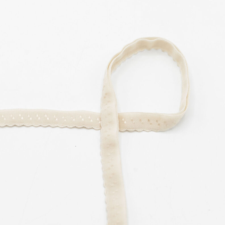 Elastisch boordband kant [20 mm] – beige,  image number 1