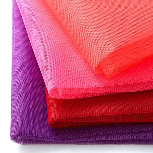 Tule klassiek Effen – neon oranje, image number 5