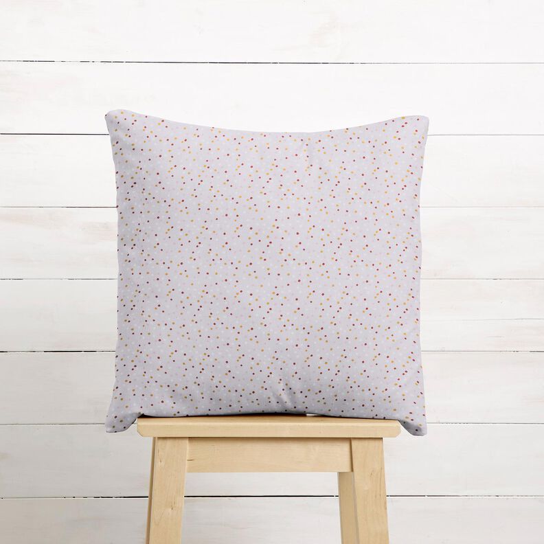 Katoenen stof Cretonne Stippen – pastelviolet, image number 8