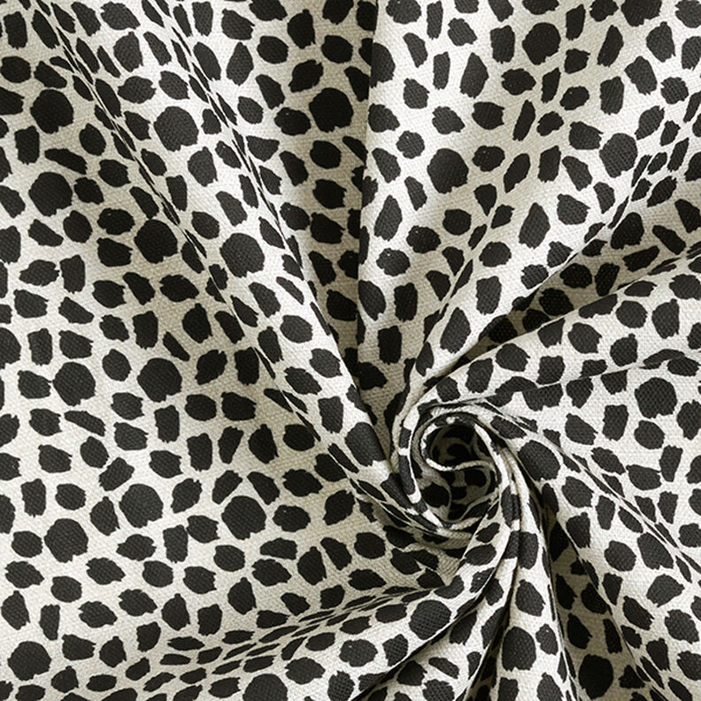 Decostof Half panama Luipaardprint – zwart/natuur,  image number 3