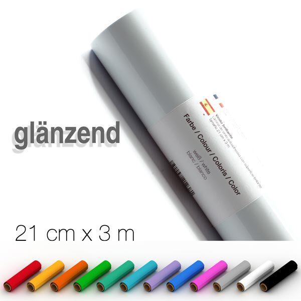 Zelfklevende vinylfolie Glanzend [21cm x 3m] – lichtgeel,  image number 2