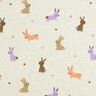 Katoenjersey Konijntjes en harten | Poppy Fabrics – ecru,  thumbnail number 1