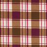 Decostof Half panama kleurrijke ruit – mocca/druif,  thumbnail number 1