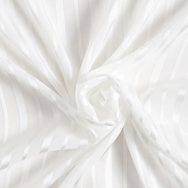 Chiffon satijn strepen – wit, image number 4