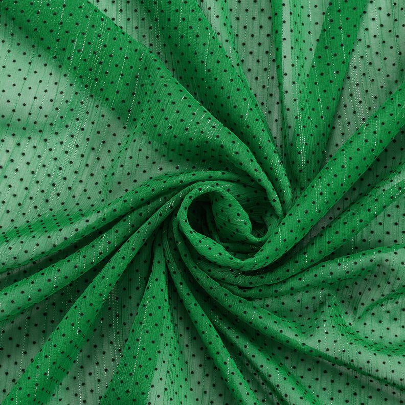 Chiffon glitterstrepen en stippen – groen,  image number 3