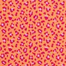 Badpakstof luipaardprint – perzik sinaasappel/intens roze,  thumbnail number 1