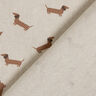 Decostof Half panama Teckels – natuur/middelbruin,  thumbnail number 4