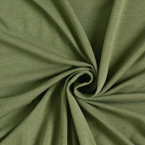 Bamboe Viscosejersey Effen – olijf, 