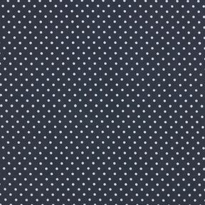 Voeringstof polkadots – marineblauw/wit, 