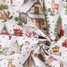 Decostof Canvas Winters dorp – wit/donkerrood,  thumbnail number 3