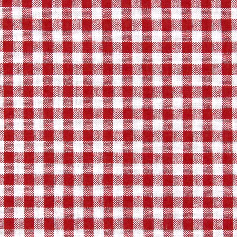 Katoenen stof Vichy ruit 0,5 cm – rood/wit,  image number 1