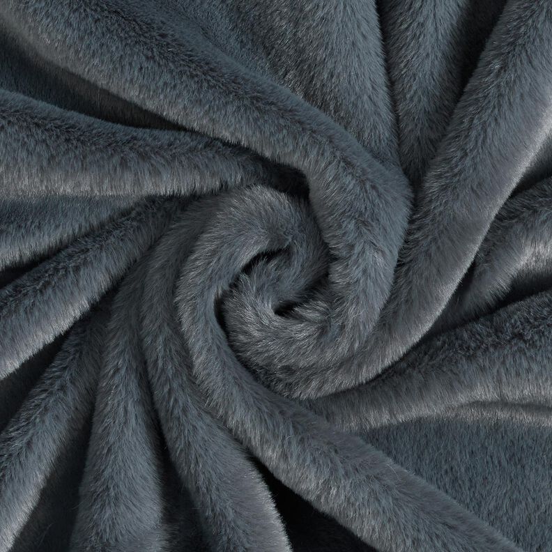 hoogwaardig effen nepbont – blauwgrijs,  image number 1