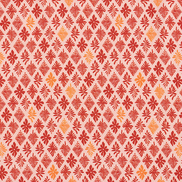 GOTS Katoenjersey Quatrefoil | Tula – roze/terracotta, image number 1