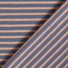 Katoenjersey smalle strepen – koper/jeansblauw,  thumbnail number 4