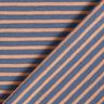 Katoenjersey smalle strepen – koper/jeansblauw,  thumbnail number 4