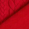 Jerseyjacquard cloqué kabelsteekpatroon – rood,  thumbnail number 4