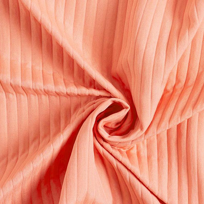 Stretch jacquard 3D-strepen | Fibre Mood – zalm, image number 4