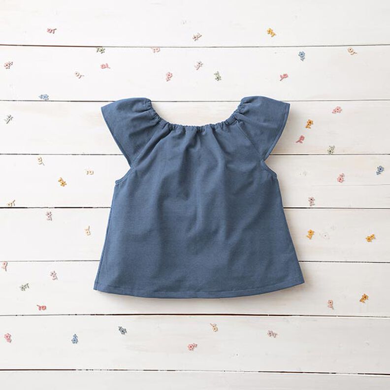 Katoenjersey medium effen – jeansblauw,  image number 8