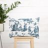 Decostof Half panama blije dansers 280 cm – oceaanblauw/wit,  thumbnail number 7
