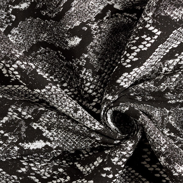 Stretchjacquard slangenpatroon – lichtgrijs, image number 3