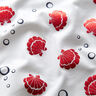 Katoenjersey Schelpen Metallic – wit/rood,  thumbnail number 3