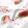 Katoenjersey Watermeloenen | Glitzerpüppi – wit,  thumbnail number 1