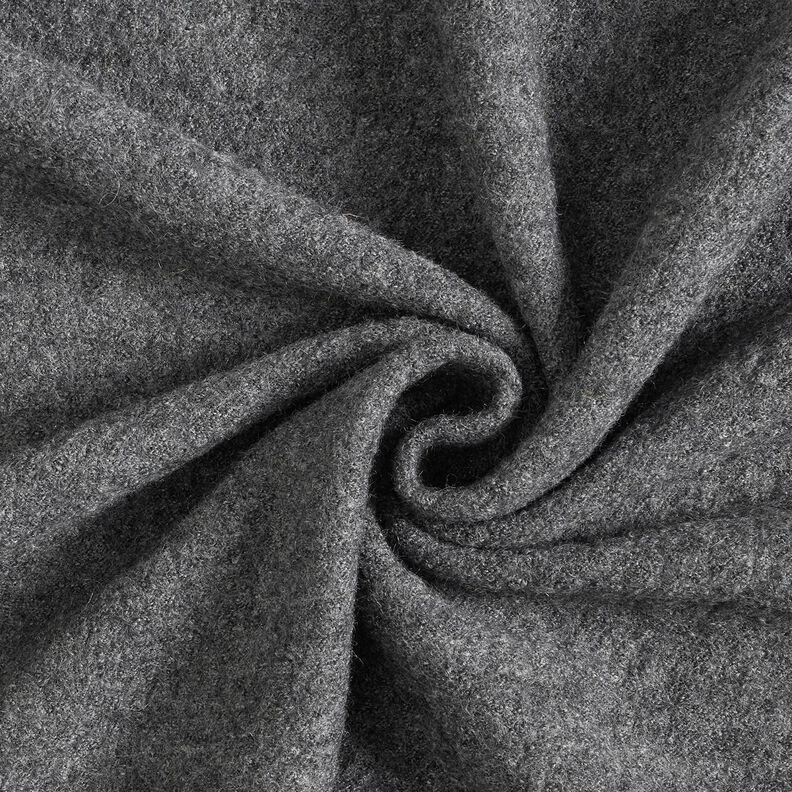 Lichtgewicht gebreide stof van een viscose- en wolmix – donkergrijs,  image number 1