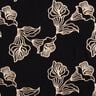 Viscosestof lelieborduurwerk, zwart &ndash; zwart/cr&egrave;me,  thumbnail number 1