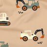 Katoenpopeline Graafmachines en tractoren | Poppy Fabrics – beige,  thumbnail number 2