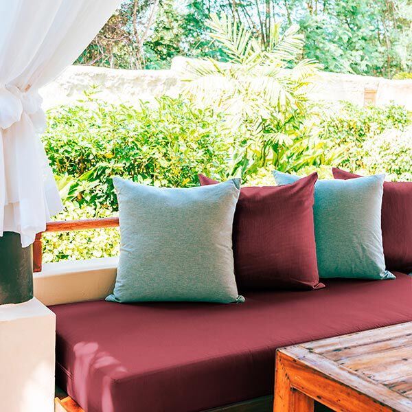 Outdoorstof Panama Effen – bordeauxrood, image number 5