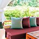 Outdoorstof Panama  Effen – bordeauxrood,  thumbnail number 5