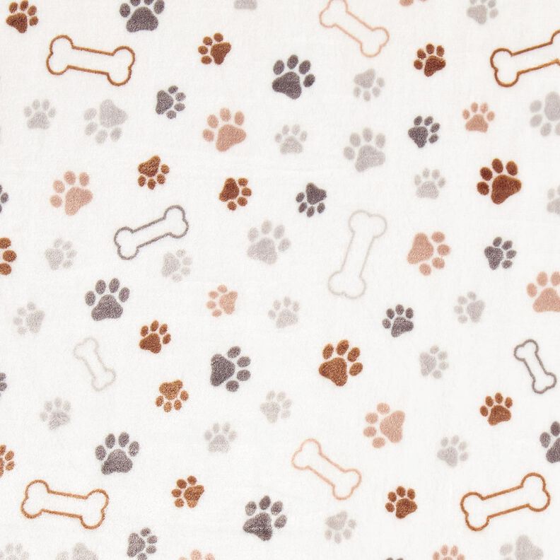 Gezellige fleece Poten en botten – ivoor/donkertaupe,  image number 1