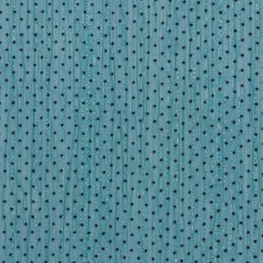 Chiffon glitterstrepen en stippen – petroleum, 