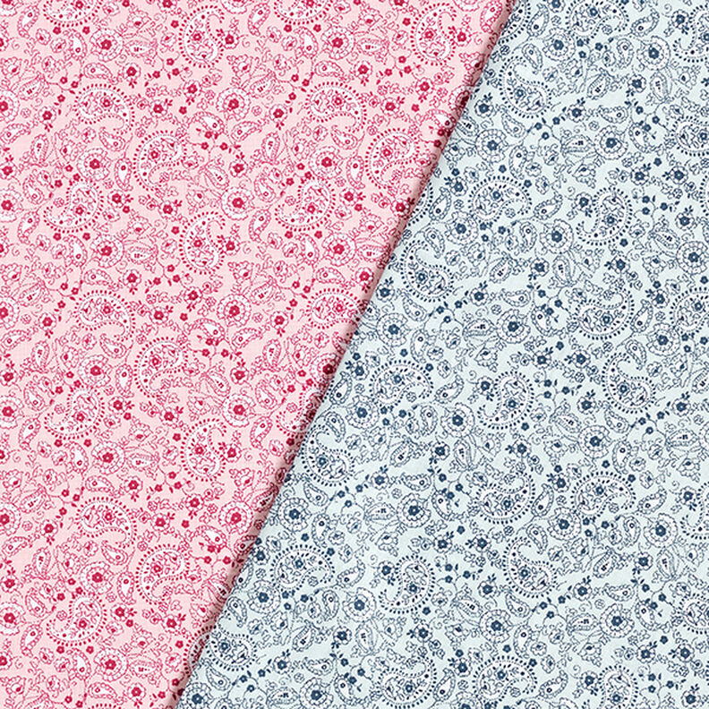 Katoenen stof cretonne Paisley – roze,  image number 5